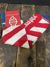 NWT Chick-Fil-A Signature Member Sock / Club Made In The USA 2022 Red White Blue