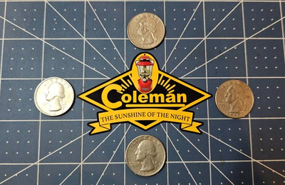 #ad Coleman quot;The Sunshine Of The Nightquot; RED GREEN YELLOW CHRISTMAS $3.35