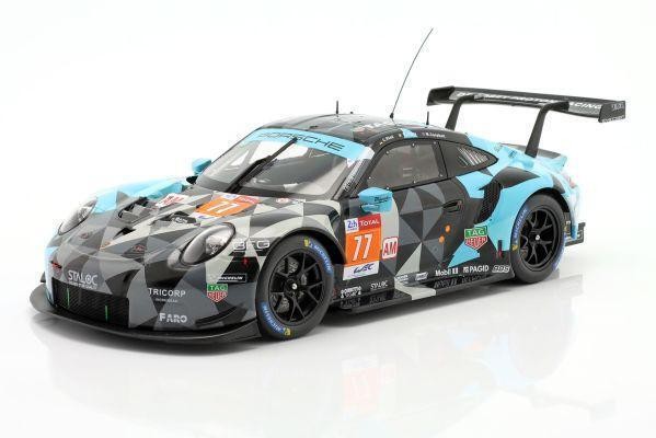 Miniature Porsche 911 RSR 77 Le Mans 2020 IXO 1/18 en métal