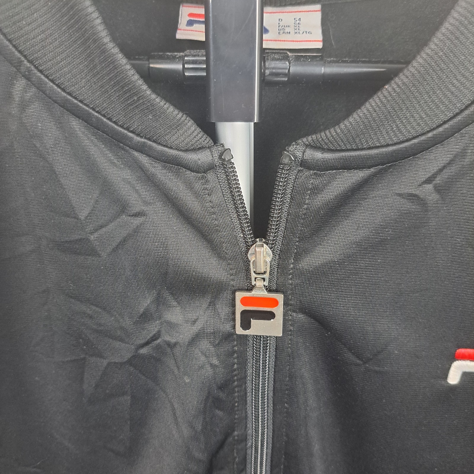 Giacca da pista Fila nera uomo XL