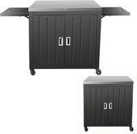 Grillwagen Edelstahl Klapptisch Mobiler Servierwagen 89,9 X 65 Cm Garten KüChe