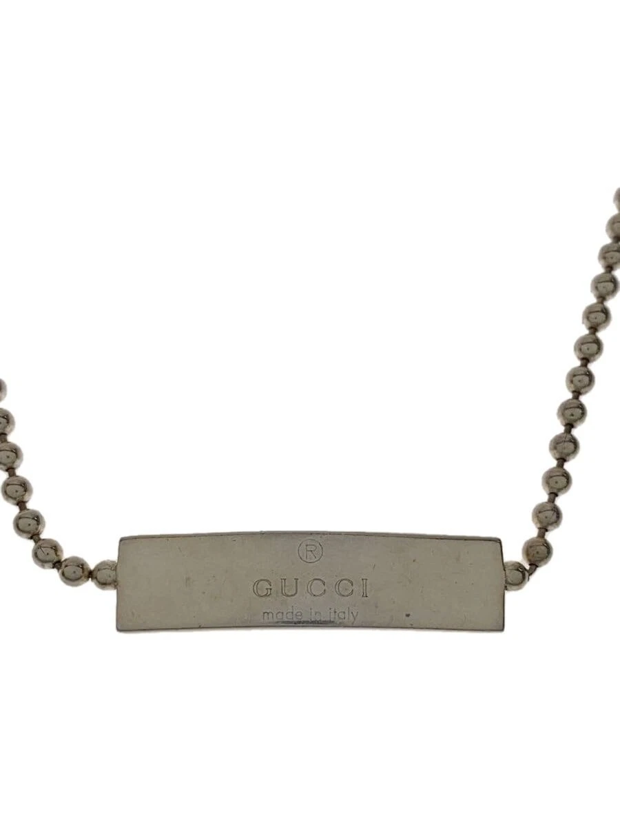 Collana con placca Gucci SV925 SLV top donna4