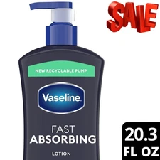 Vaseline Men Body - Face Lotion, Fast Absorbing 20.3 Oz
