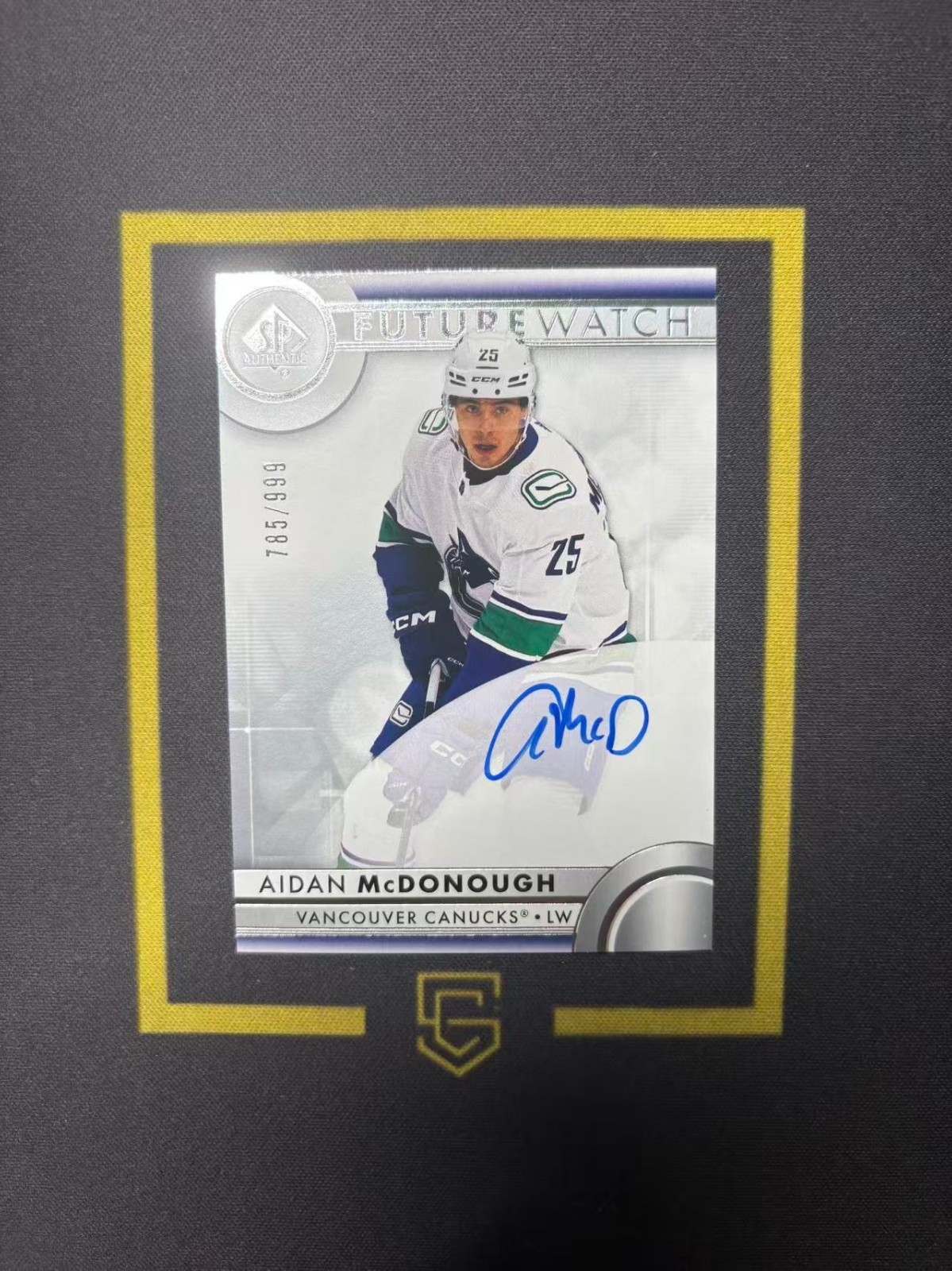 2023-24 SP Authentic Future Watch Auto /999 Aidan McDonough FCL
