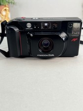 Vintage Minolta Freedom Dual AF 35mm Film Camera Dual Lens Point Shoot Japan