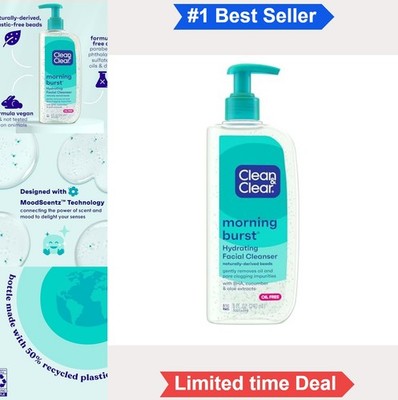 Hydrating Facial Cleanser 8 fl oz BHA Cucumber Aloe Morning Burst Face Wash