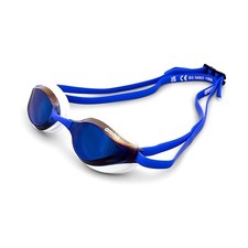 Arena Unisex Python Swim Mirror Lens Goggles, Adjustable Strap,Blue Mirror/White