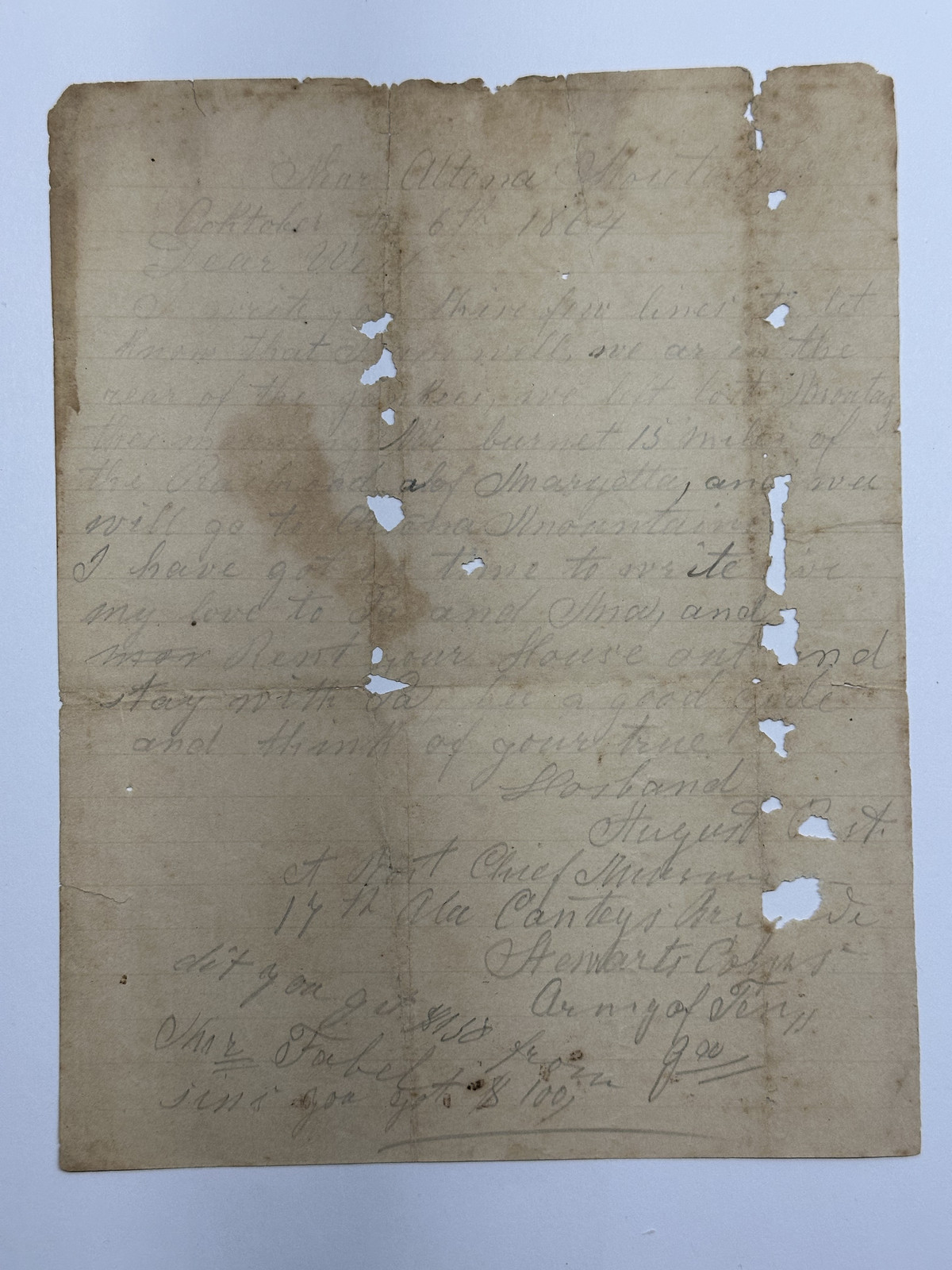 9 Civil War Confederate Letters August Rost Musician 17th Alabama to Wife