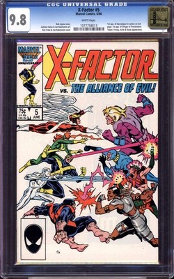 X-FACTOR #5 CGC 9.8 WHITE PAGES // 1ST APOCALYPSE IN CAMEO MARVEL 1986