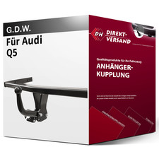 Für Audi Q5 Typ FYB / FYG (G.D.W.) Anhängerkupplung starr neu