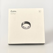 Oura Ring Gen 4 Size 8, Black open box