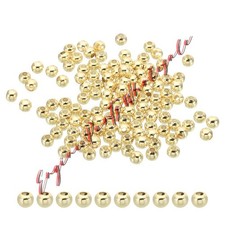 4mm 14K Gold Filled Spacer Beads for Jewelry Making, 100 Pack, Golden