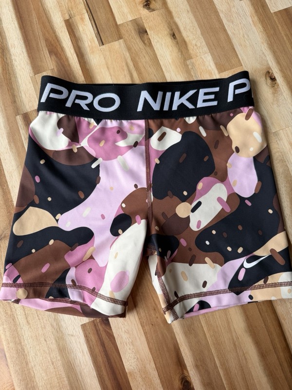 Nike PRO Rare Ice Cream Sundae Compression Shorts Youth Large Dri-Fit