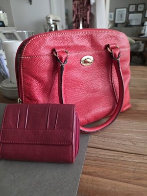 Handtasche Tignanello Echt Leder Plus Geld Börse Leder