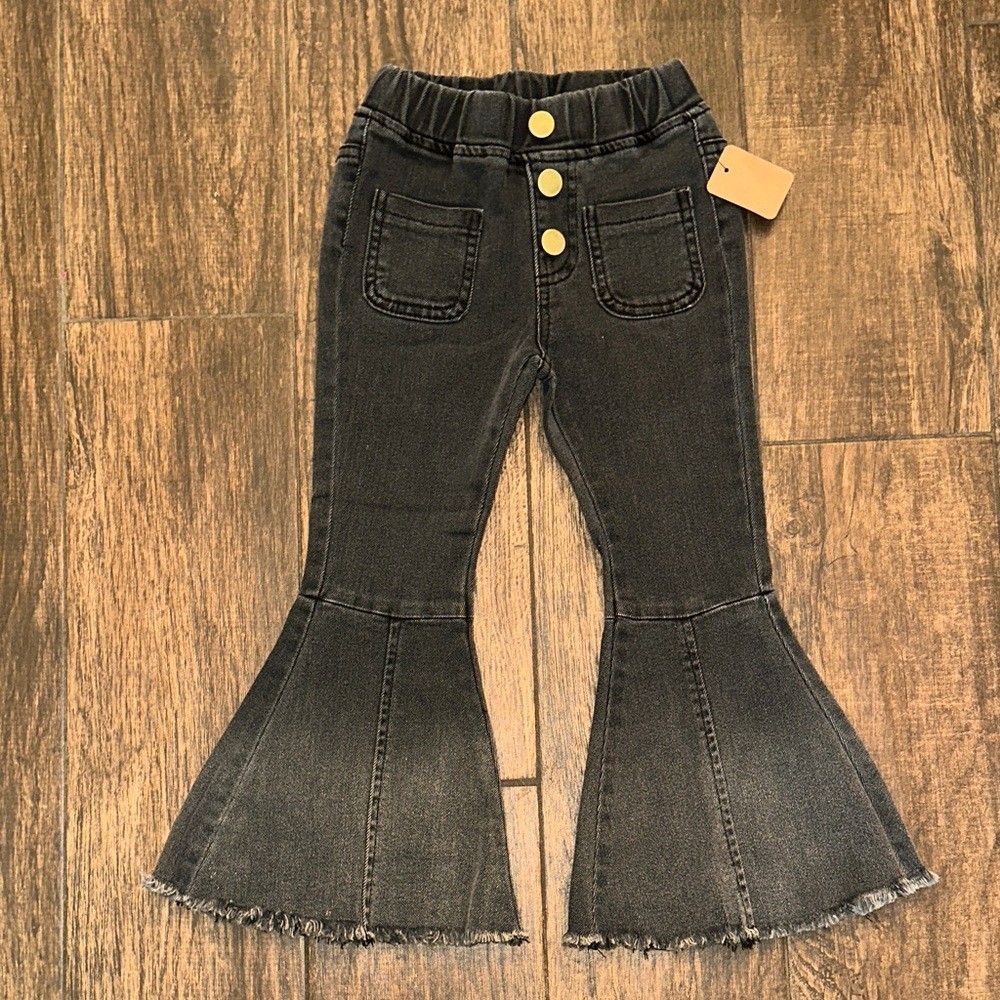 4t Black Flare Pants Nwt