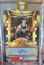 2025-26 Topps 3 Maxime Raynaud Rookie Auto Next Feature Signatures /49 Kings