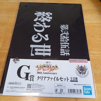 Evangelion Ichiban Kuji G Prize Clear File
