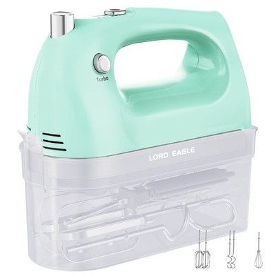 Lord Eagle Hand Mixer Electric 400W 5-Speed Stainless Steel Accessories Baking