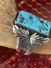 Türkisring ,Sterling Silber, Vintage Navajo Indianerschmuck