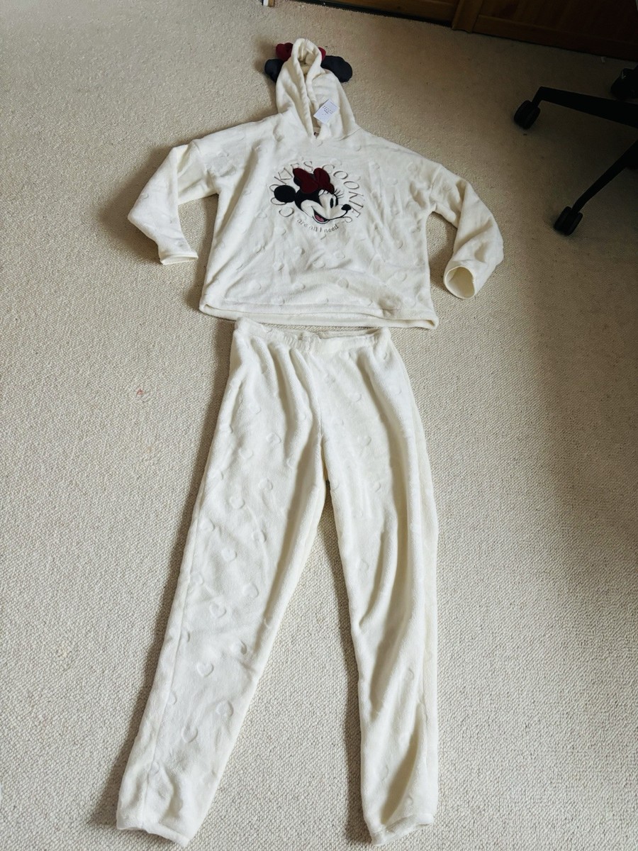 Mickey Mouse Disney fleece pyjama PJS Co ord fluffy set UK