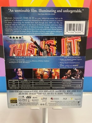 Michael Jackson: This is it (Blu-ray / DVD) w/slipcover | eBay