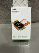 Belkin BoostCharge Pro 2-in-1 Wireless Charging Pad with MagSafe 15W, White