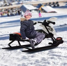 Schneeschlitten Klassischer Kinder Jugendliche Lenkbarer Schlitten Mit Bremsen