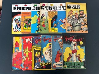 lot 13 PIEDS NICKELES . PELLOS 6 EO et 7 rééditions. entre 24 et 51 . SPE L21