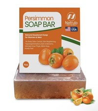Natrulo Persimmon Soap Bar for Body Odor Control Purifying Deodorizing Body