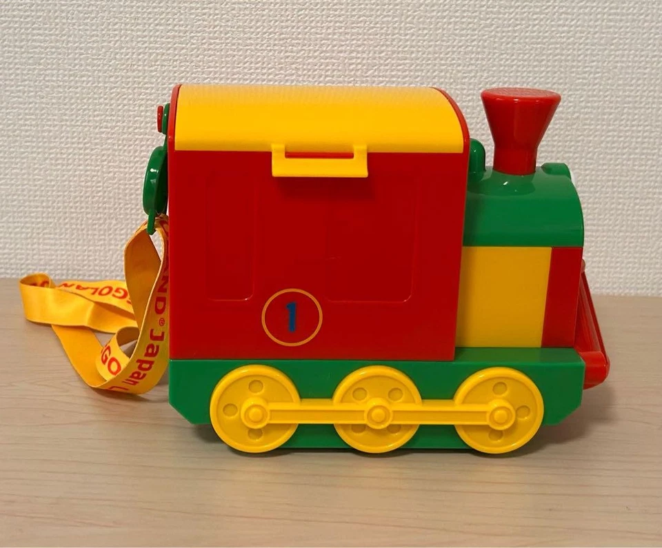 LEGO land Limited Train Popcorn Bucket Toy Red with Yellow Strap Used  - Image 3 of 4