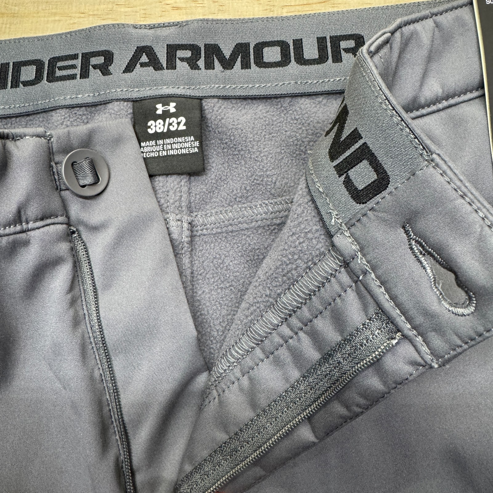 NEW Under Armour Expanse Softshell Pants Mens 38 X 32 Gray Loose 1387001 025 thumbnail 11