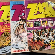 Zack Heft 36, 39  und 40 / 1973 Koralle Valerian, Blueberry  1. Auflage