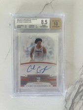 2021-22 Panini Flawless Collegiate Cade Cunningham Cowboys Auto /25 graded #1