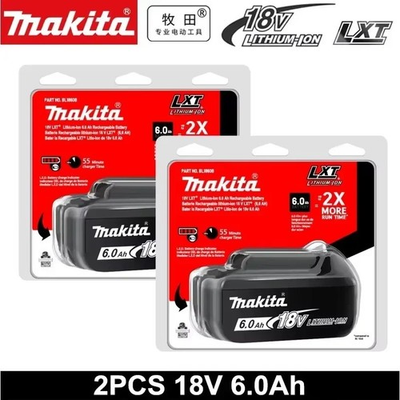 #ad Makita BL1860B 2 18V LXT Lithium Ion 6.0 Ah Battery Pack of 2 $84.99