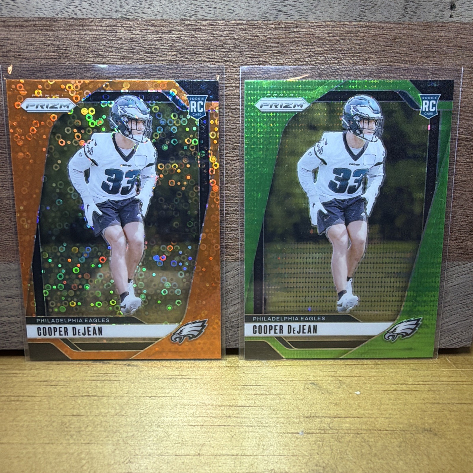 2024 Panini Prizm -Rookie Cooper DeJean Rookie #321 Disco Prizm & Grn Prizmatic