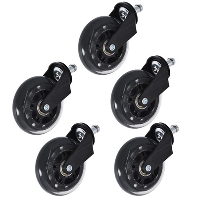 #ad #ad Heavy Duty Office Chair Caster Rubber Swivel Wheels Replacement Set Of 5 3 Inch $14.35