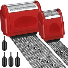 2 Pack Identity Protection Roller Stamp Identity Theft, Confidential, Privacy.