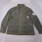Pretty Green Mens Jacket 2XL Green Trail Wax The Who Military Liam Utility Work