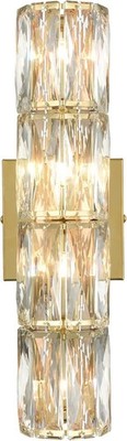 Gold Wall Sconce Modern 4-Light Crystal Sconces Wall Light Bedroom Wall Mounted