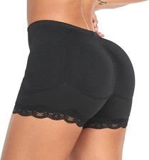 Vevarble Women Padded Butt Lifter Shapewear Control Knickers Underwear Lace L