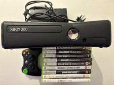 Xbox 360 S Console Bundle + Controller + Power Lead + 8 Games