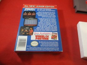 Jeopardy Junior Edition (Nintendo NES) COMPLETE w/ Box manual game WORKS! #Y