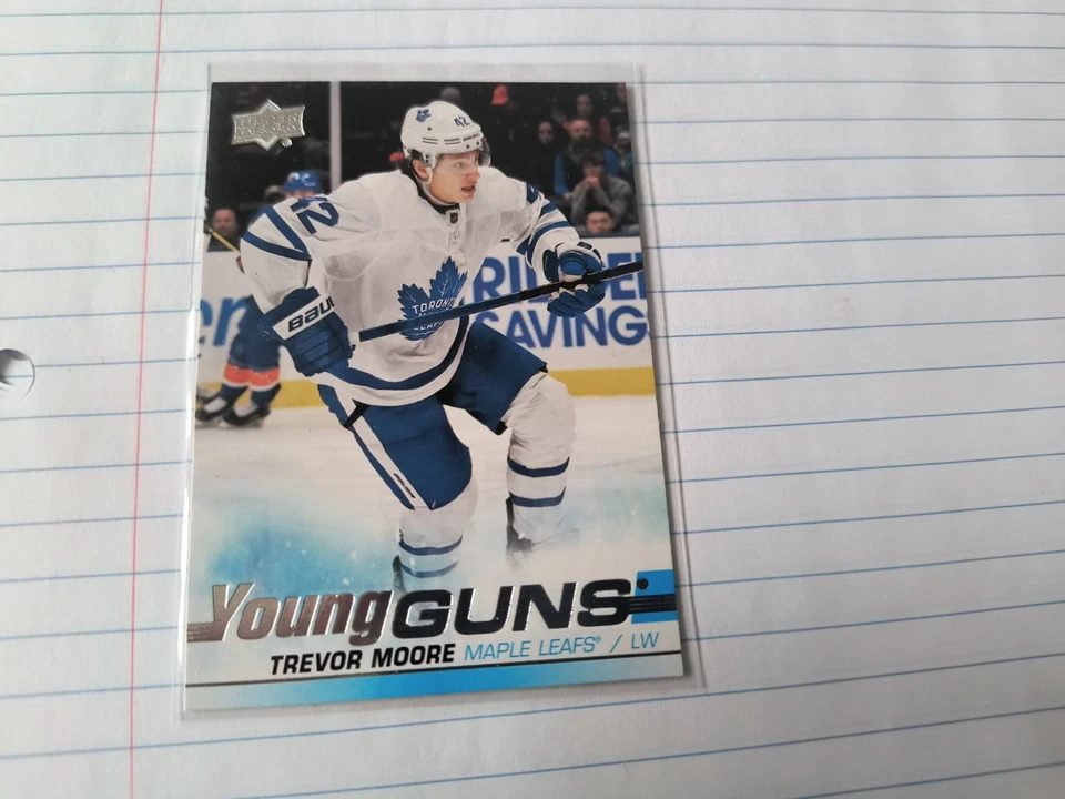 2019-20 upper Deck Young guns Trevor Moore - Image 3 of 4