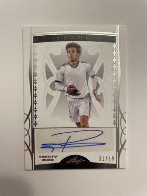 2022 Leaf Trinity - Riqui Puig #BA-RP1 Silver Foil /99 Autograph
