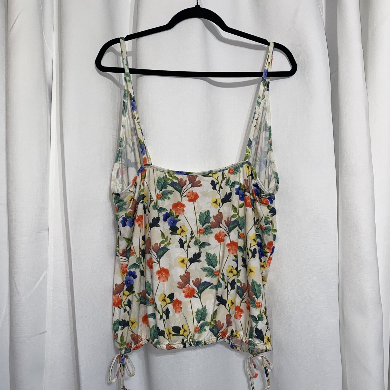 Fabletics Spaghetti Strap Multicolor  Floral Top … - image 1