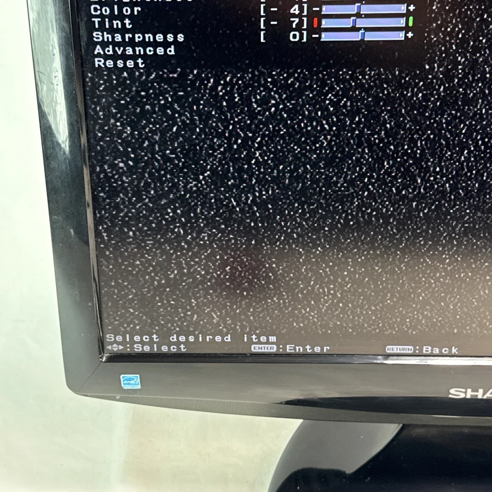 Sharp LC19SB25U 19 Inch 720P LCD HD TV AUX Gaming PC Monitor Tested No Remote - Image 3 of 4