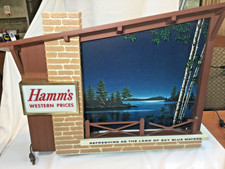 1960s Hamm's Beer Lighted Starry Skies Night Scene-O-Rama Motion Sign Needs work