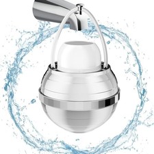 Bath Tub Filter, 8 Stages, Chrome Finishing, BPA Free Bathtub Water Filter,