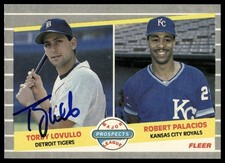 Torey Lovullo 1989 Fleer #648 Detroit Tigers Auto Autographed Signed Rookie Card