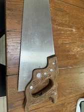 Disston Vintage Hand Saw 26” Stainless Steel Blade D5 126 Made In USA